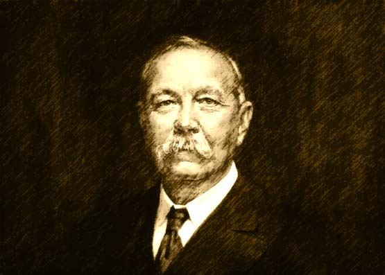 Sir Arthur Conan Doyle - retrato de Henry Gates