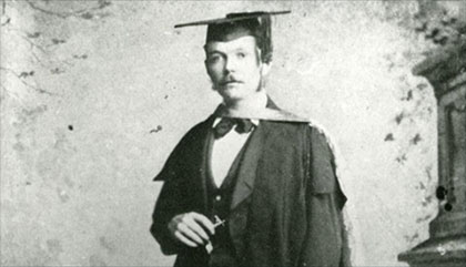 Graduación en la Univesidad de Edimburgo, 1881