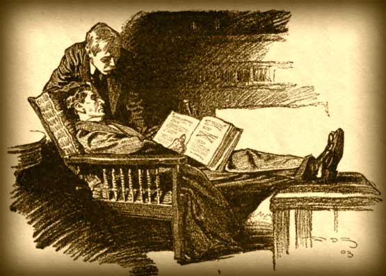 Holmes y Watson leyendo un libro